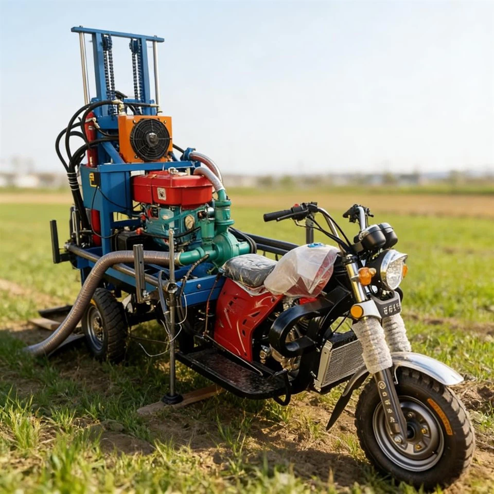 3 Wheel Trailer Water Well Drilling Machine factory