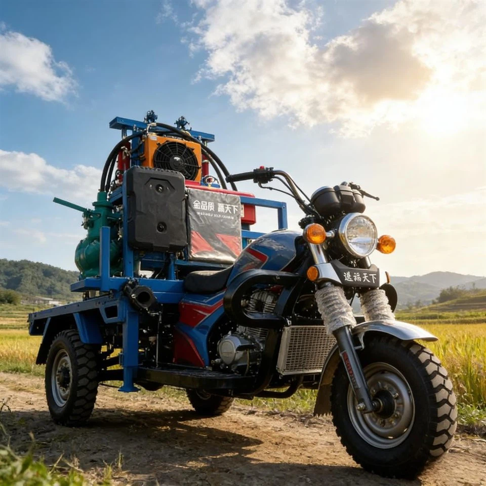 3 Wheel Trailer Water Well Drilling Machine high quality